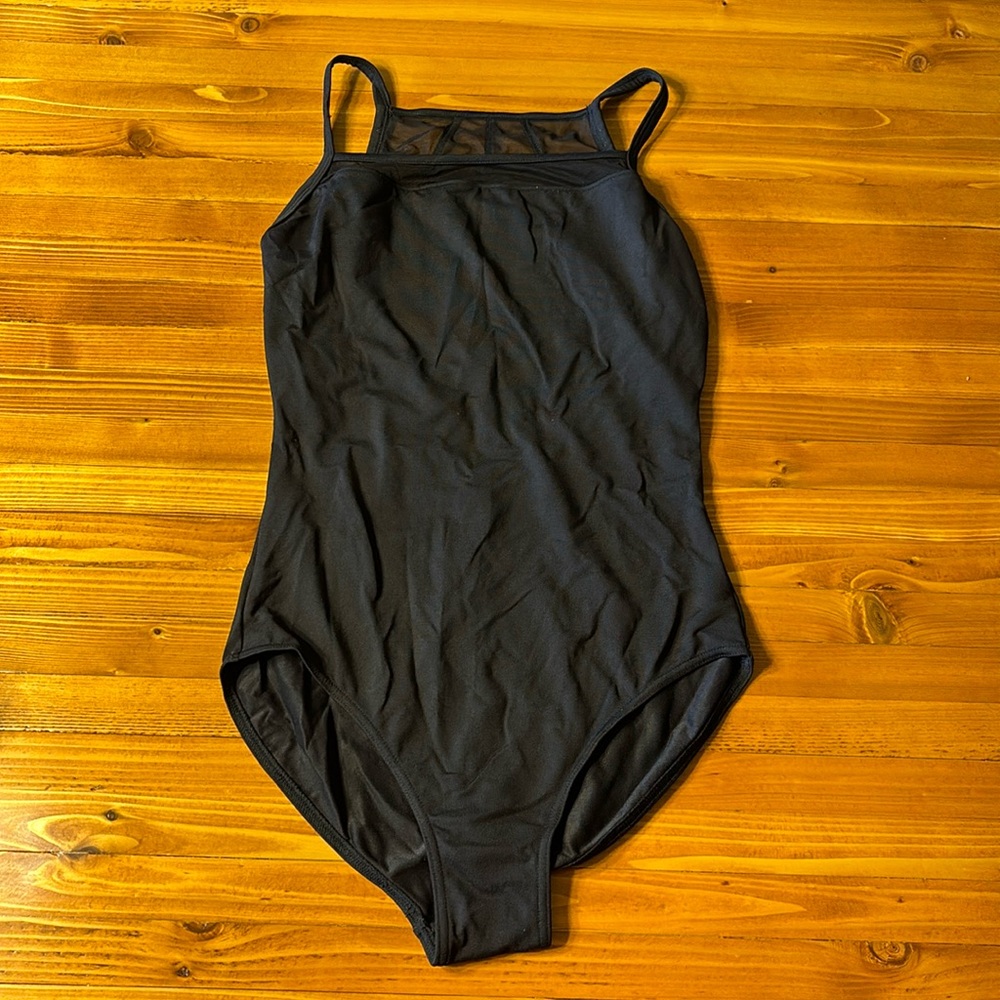 Bloch black leotard size large, new without tags. Very flattering fit.
